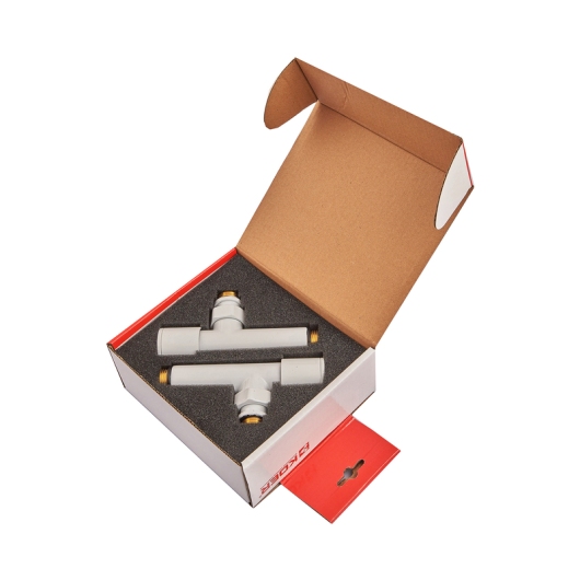 Комплект кранов для полотенцесушителя угловой M1/2''xM1/2'' удлиненный KOER KR.SET.534 WHITE (KR5843) купить в САНН Одесса, изображение 2