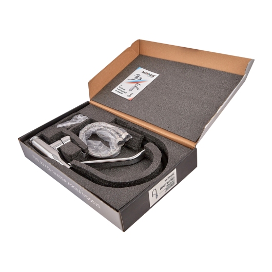Смеситель для кухни MIXXUS PREMIUM GRAVITY 017 NUT REFL.BLACK (Цвет хром+силик. излив черный) (MI8406) купить в САНН Одесса
