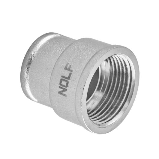 Муфта редукционная никелированная NOLF NFC.C0610-N-1"x1/2" (NF3076) купить в САНН Одесса, изображение 2