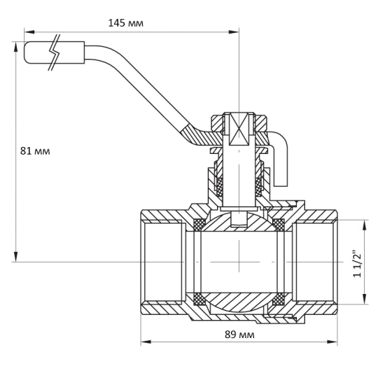 Кран шаровый Koer 1 1/2" ГГР (KR.214) (KR0021) купить в САНН Одесса, изображение 4
