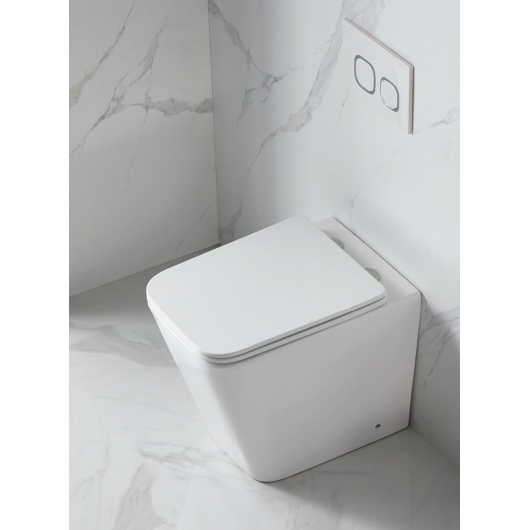 Унитаз напольный безбачковый MIXXUS PREMIUM QUADRO-0701-R 600х355х410mm система смыва RIMLESS (MP6590) купить в САНН Одесса