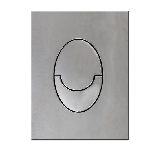 Панель смыва KOER KT-0606-02 157x198x3mm пластиковая, кнопка округленная (SS COLOR) (KR6238) купить в САНН Одесса, изображение 3