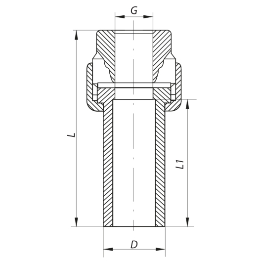 Разборное резьбовое соединение ВР 20x1/2F PPR Koer K0234.PRO (KP2599) купить в САНН Одесса