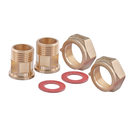Комплект для подключения счетчика воды с накидной гайкой Nolf NFC.460-SET - 1/2"-3/4" (NF3242) купить в САНН Одесса