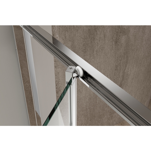 Душевая кабина без поддона KOER SR SC09-90x90x200-R-TR-01 прозрачное стекло EASY CLEAN 6мм хром (KR5770) купить в САНН Одесса, изображение 4