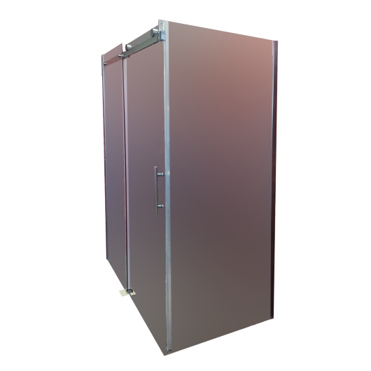 Боковая стенка к кабине KOER SR SW01-90x200-TR-07 прозрачное стекло EASY CLEAN 8мм графит (KR5382) купить в САНН Одесса, изображение 2