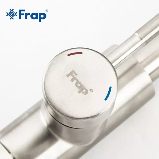 Смеситель для кухні з висувним виливом Frap F60899-1, сатин купить в САНН Одесса, изображение 4