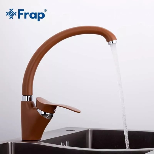 Смеситель для кухні Frap F4101-14, коричневий купить в САНН Одесса, изображение 2