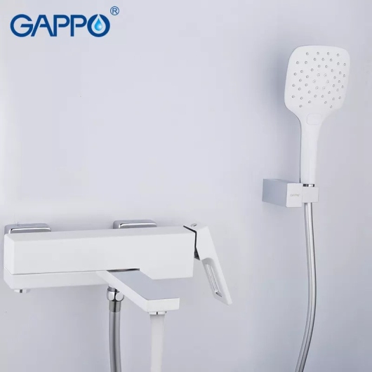 Смеситель для ванни GAPPO G3217-8, белый/хром купить в САНН Одесса, изображение 3
