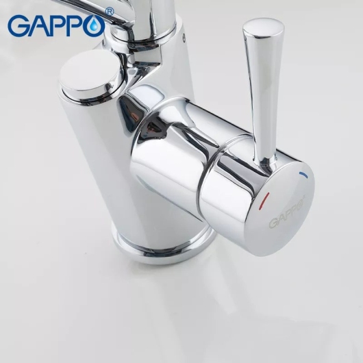 Смеситель для кухні на дві води GAPPO G4398-11 з гнучким виливом, черный/хром купить в САНН Одесса, изображение 3