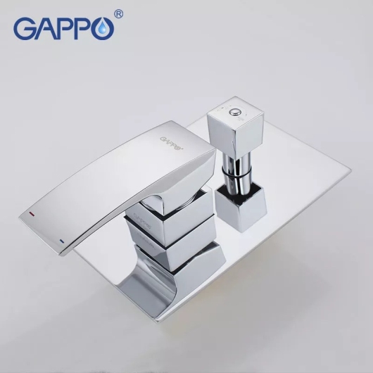 Вбудована душевая система GAPPO G7107, вилив - перемикач на лійку, 3-функції, хром купить в САНН Одесса, изображение 3