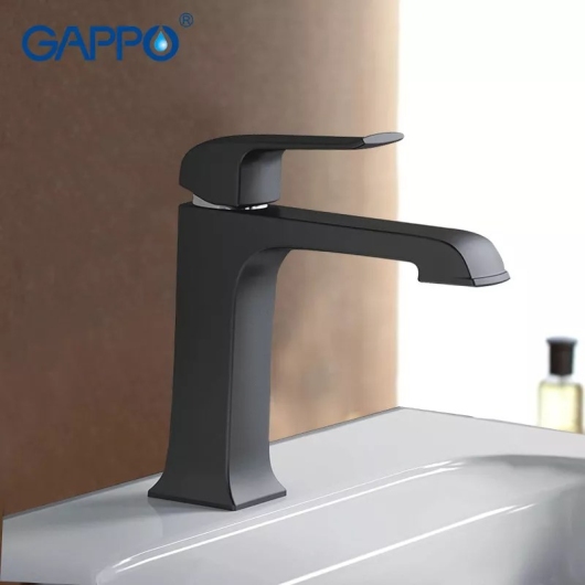 Смеситель для умивальника GAPPO G1050, черный купить в САНН Одесса, изображение 3