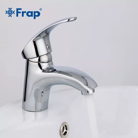 Смеситель для умивальника Frap F1021, хром купить в САНН Одесса, изображение 2