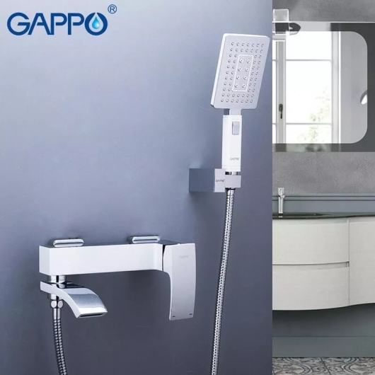 Смеситель для ванни GAPPO G3207-8, белый/хром купить в САНН Одесса, изображение 2