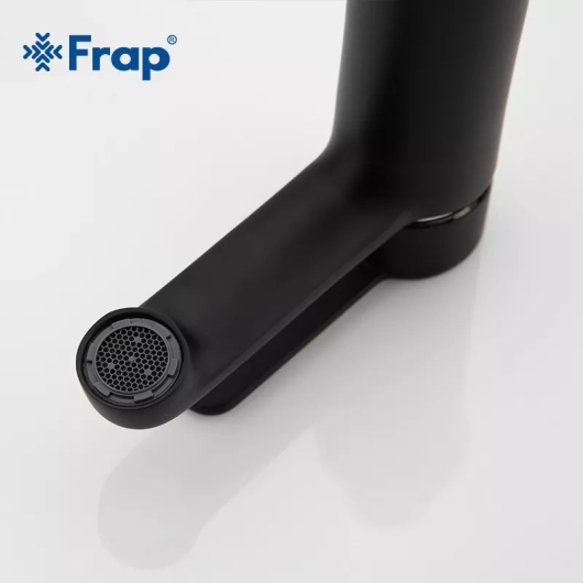 Смеситель для умивальника Frap F1042, черный/хром купить в САНН Одесса, изображение 3