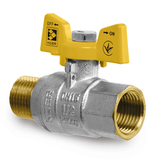 Кран шаровый Koer KG.208 - 3/4" FM ГШБ (газ) (KR4964) купить в САНН Одесса, изображение 3