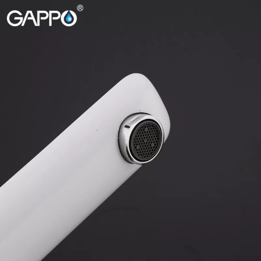 Смеситель для умивальника GAPPO G1048-2, белый/хром купить в САНН Одесса, изображение 4