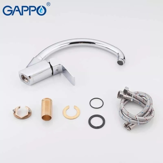 Смеситель для кухні GAPPO G4150-8 з висувним зливом, хром купить в САНН Одесса, изображение 4