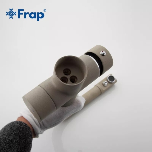 Смеситель для кухні на дві води Frap F4352-20, бежевий купить в САНН Одесса, изображение 4