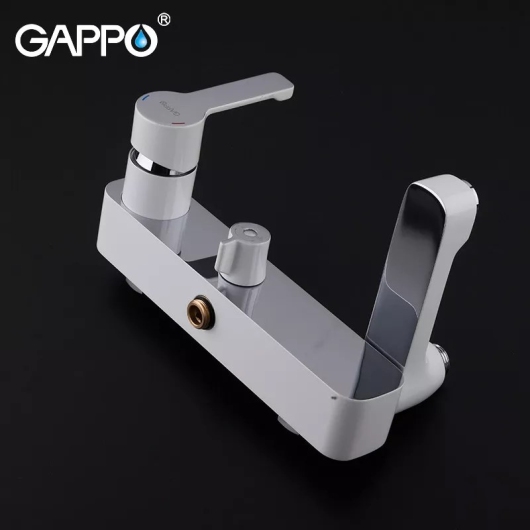 Душевая система GAPPO G2402-8, вилив - перемикач на лійку, белый/хром купить в САНН Одесса, изображение 4