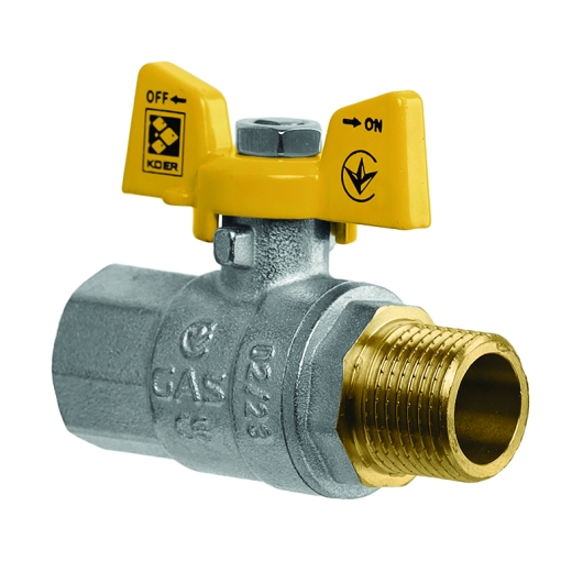 Кран шаровый Koer KG.208 - 3/4" FM ГШБ (газ) (KR4964) купить в САНН Одесса, изображение 2