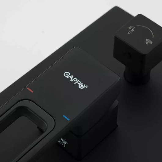 Вбудована душевая система GAPPO G7117-6, вилив - перемикач на лійку, 3-функції, черный купить в САНН Одесса, изображение 3