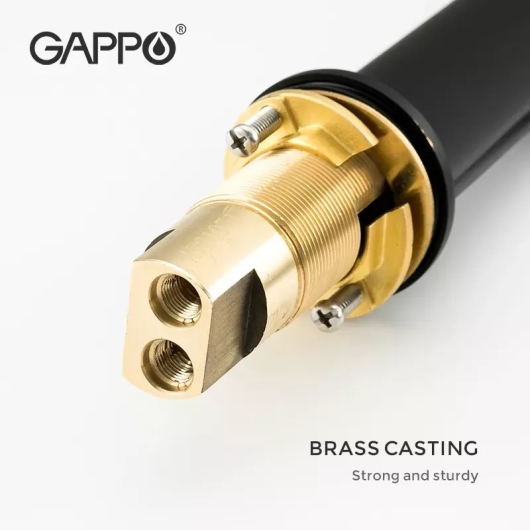 Смеситель для умивальника GAPPO G1052-86, черный купить в САНН Одесса, изображение 4