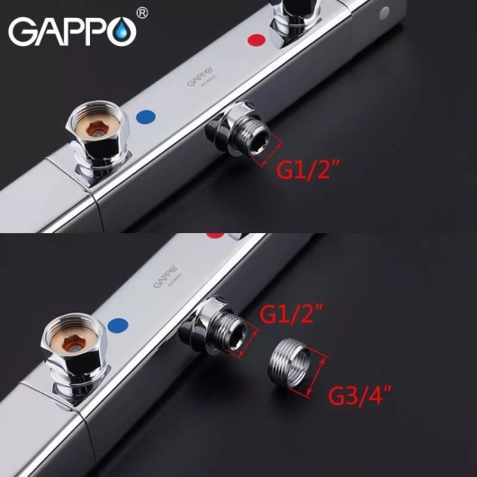 Смеситель для душу GAPPO G2091 термостат, хром купить в САНН Одесса, изображение 4