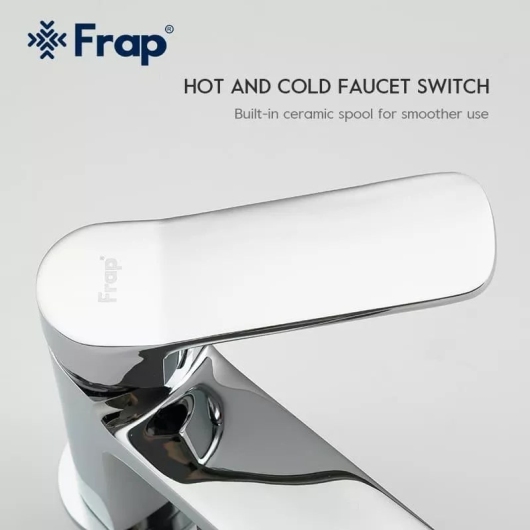 Смеситель для умивальника Frap F1061, хром купить в САНН Одесса, изображение 3