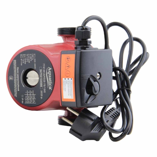 Насос циркуляционный 130Вт Hmax 7м Qmax 87л/мин Ø1½" 130мм + гайки Ø1" AQUATICA (774139) купить в САНН Одесса