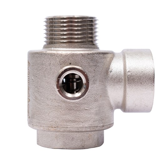 З"єднувач п'ятививідний +зворотний клапан 80мм M1"×F1"×F1"×M1/4"×F1/4" Silver 480г AQUATICA (779601) купить в САНН Одесса, изображение 4