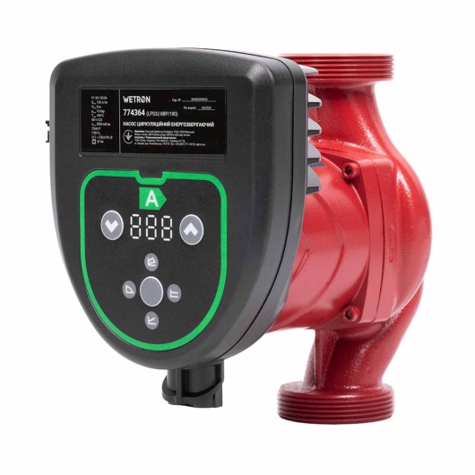 Насос циркуляционный енергозберігаючий 50-130Вт Hmax 8м Qmax 130л/мин Ø2″ 180мм + гайки Ø1¼″ WETRON (774364) купить в САНН Одесса, изображение 2