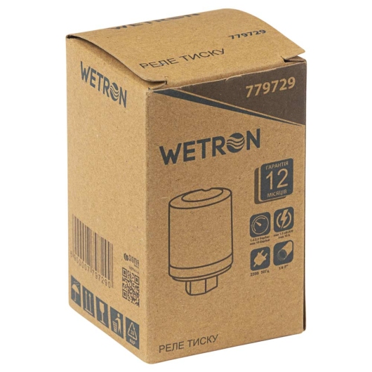 Реле давления 1.5кВт 1.4-2.2 бар циліндр (гайка) WETRON (779729) купить в САНН Одесса, изображение 4