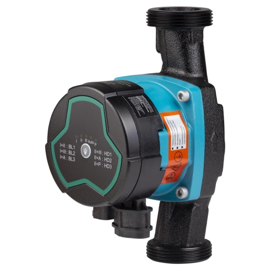 Насос циркуляционный енергозберігаючий 5-60Вт Hmax 8м Qmax 63л/мин Ø1½" 180мм + гайки Ø1" AQUATICA GPA25-8/180 III (774063) купить в САНН Одесса