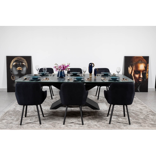 Стіл BELFORT 260х120х76 Laminam Verde Alpi Lucidato (5mm)