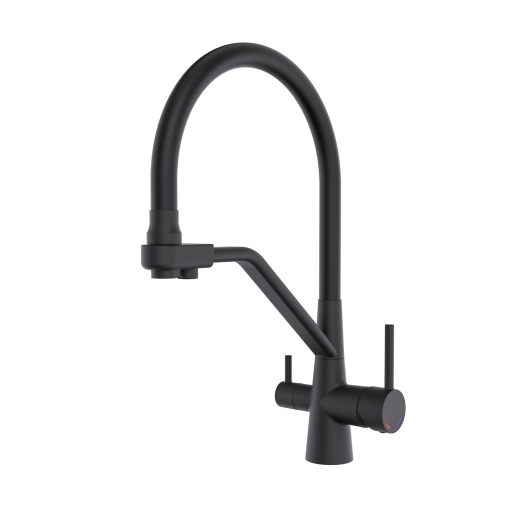 Смеситель для кухни BOLONIA 02 с подключением к фильтру black matte