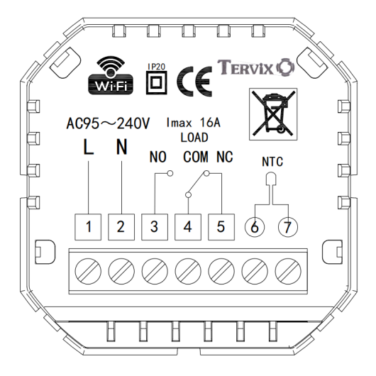 117140 Термостат з ZigBee управлінням Tervix Pro Line для водяної/електричної теплого пола, чорний купить в САНН Одесса, изображение 5