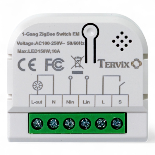 432121 Умный выключатель Tervix Pro Line ZigBee Switch (1 клавиша / розетка) купить в САНН Одесса