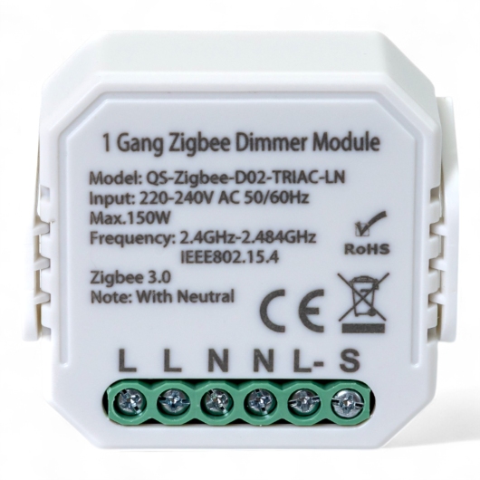 435121 Умный выключатель - регулятор Tervix Pro Line ZigBee Dimmer (1 клавиша) купить в САНН Одесса