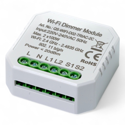 436421 Умный выключатель - регулятор Tervix Pro Line WiFi Dimmer (2 клавиши) купить в САНН Одесса, изображение 2
