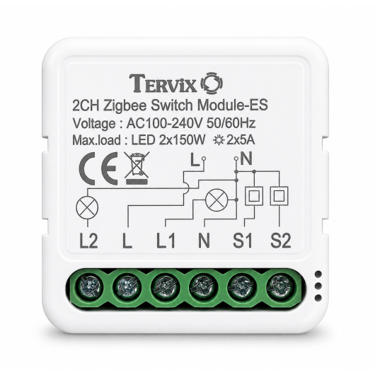 433421 Умный выключатель Tervix Pro Line WiFi Switch (2 клавиши) купить в САНН Одесса