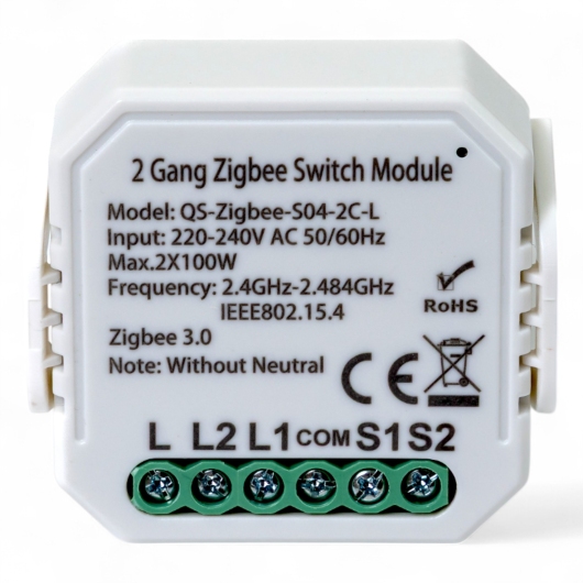 433141 Умный выключатель Tervix Pro Line ZigBee Switch (2 клавиши), без нуля купить в САНН Одесса