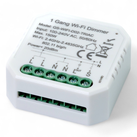 435421 Умный выключатель - регулятор Tervix Pro Line WiFi Dimmer (1 клавиша) купить в САНН Одесса, изображение 3