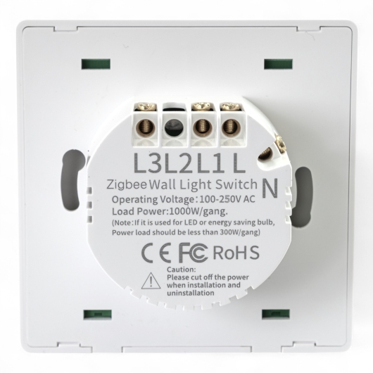433111 Умный клавішний выключатель Tervix Pro Line ZigBee Push Switch (2 клавиши) купить в САНН Одесса, изображение 2