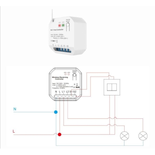 432721 Модуль управління Tervix Pro Line RF 433 MHz receiver (on/off) купить в САНН Одесса, изображение 3