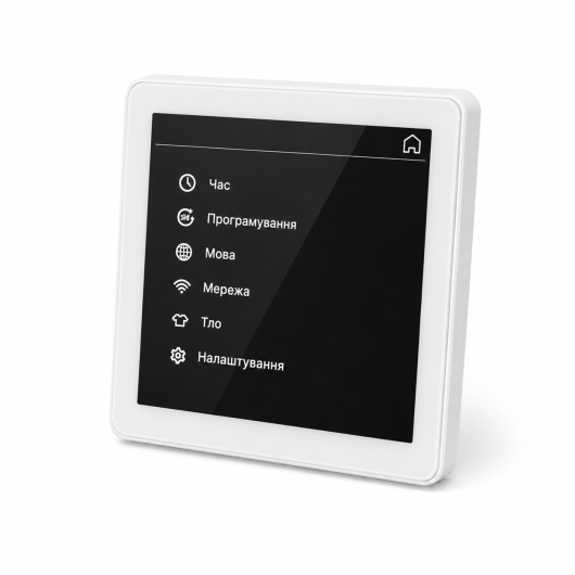 114151 Кімнатний сенсорний термостат з WiFi управлінням Tervix Pro Line WiFi TouchScreen Thermostat (підлога), білий купить в САНН Одесса, изображение 3