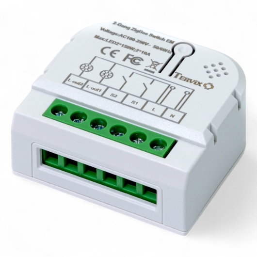 433121 Умный выключатель Tervix Pro Line ZigBee Switch (2 клавиши) купить в САНН Одесса, изображение 2