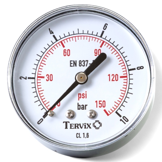 355613 манометр Tervix Pro Line 63 0-10 бар 1/4" акс. купить в САНН Одесса