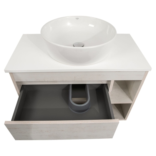 Тумба Шельф (нордленд) 85 см зі стільн. Loft-Iron та ум. One 46 см (круг) (конс.) купить в САНН Одесса, изображение 4
