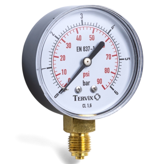 355412 манометр Tervix Pro Line 100 0-6 бар 1/2" рад. купить в САНН Одесса, изображение 2